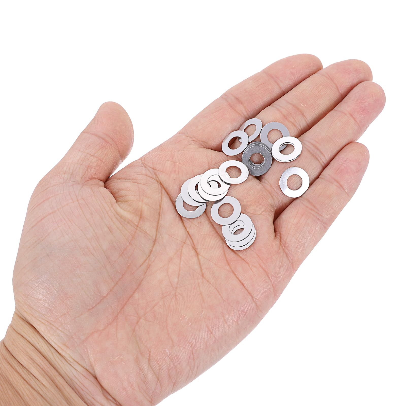 QUARKZMAN M6 Rondelle Piatte in Acciaio Inossidabile 304 Inox, 6x12x0,2mm Distanziatori Piatti Ultra Sottili per Viti Bullone, Riparazioni Elettroniche, Automobilistiche, 50 Pezzi
