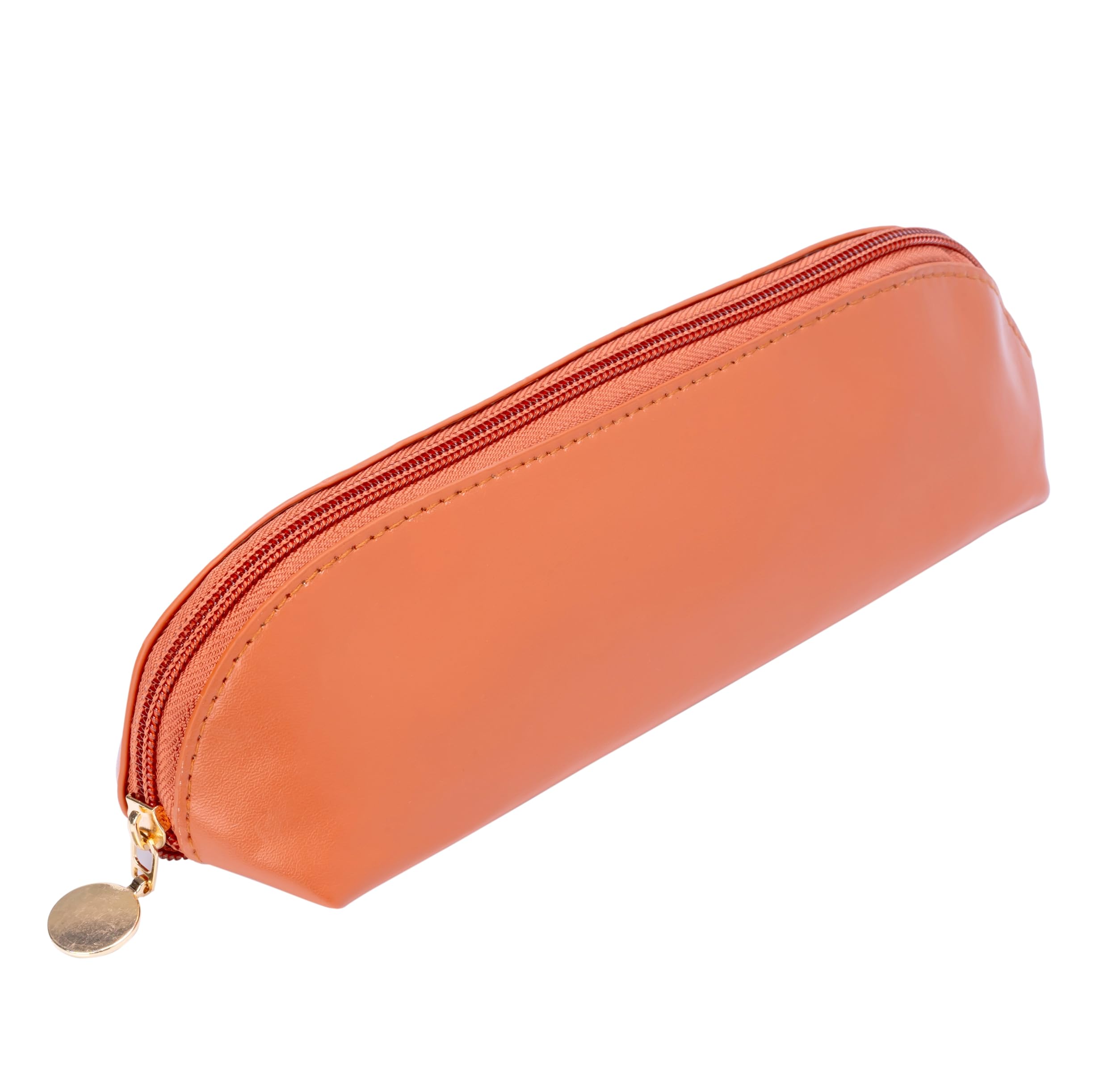 JIALTO® Small Pencil Pouch Student Cosmetic Bag, Office Stationery Organizer for Cute Slim Lovely Portable Zipper, Pencils Markers Soft Durable Pencil Pouch for Girls (Small Cosmetic Pouch Brown) (B0C5JT1B22) Amazon Price History, Amazon Price Tracker