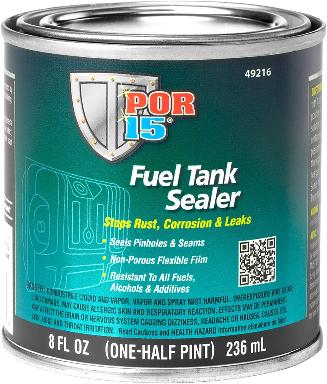 POR-15 49216 U.S. Standard Tank Sealer - 8 fl. oz.