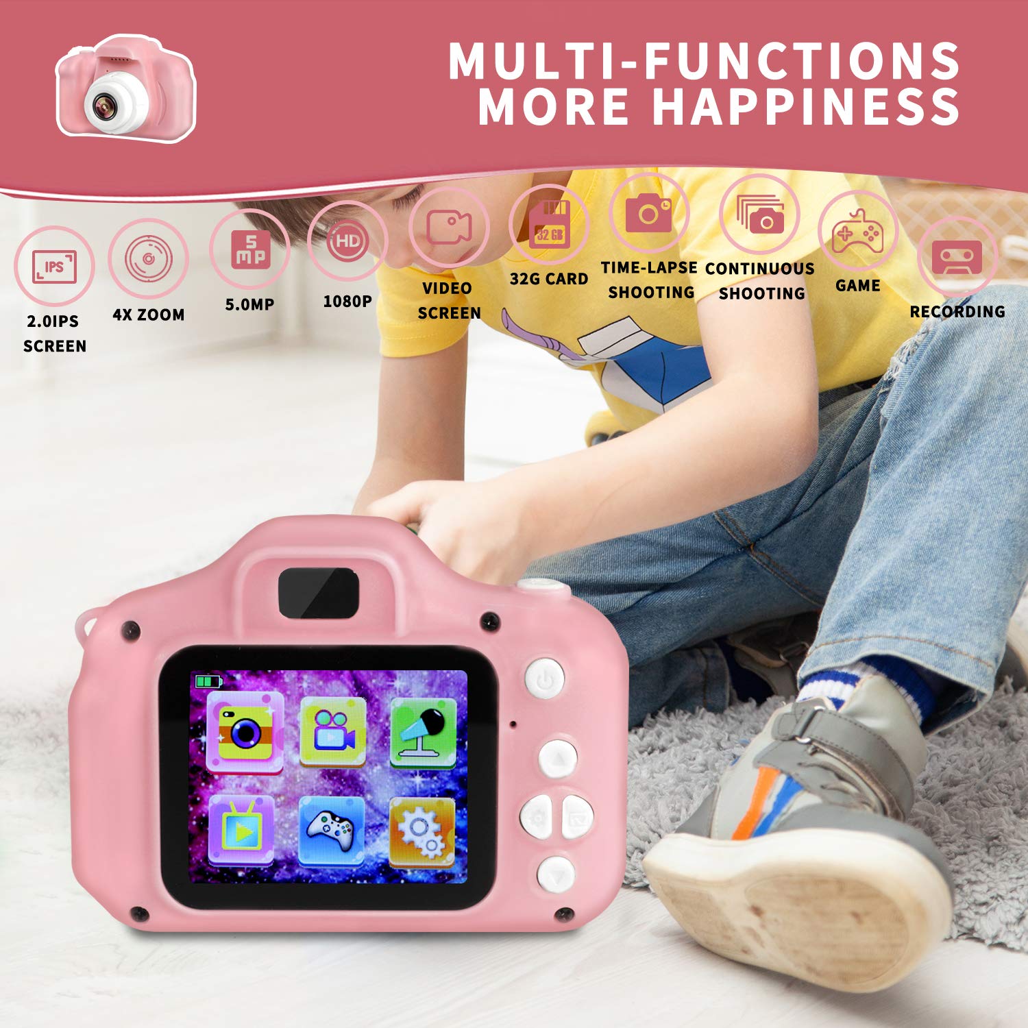 yunn⭐︎kids LIFE Amazon.com: Kids Camera for 3-8 Years Old