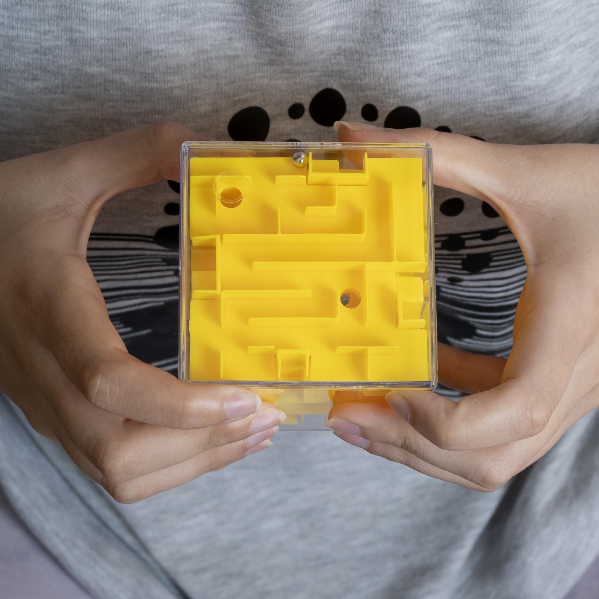 Cubo Laberinto 3D Puzzle - Juego De Mesa Para Niños Y Adultos, Entrena La Concentración Y La Conciencia Espacial, 8.5x8.5x8.5 Cm