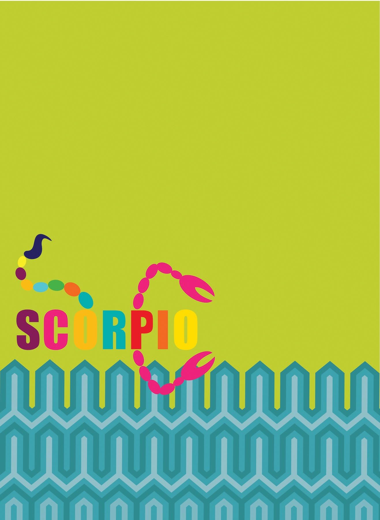 Jonathan Adler WallPops WPE0205 Scorpio Dry Erase Board Wall Applique