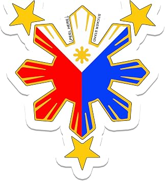 Amazon Com Philippine Flag Sun Car Decal Stickers Automotive