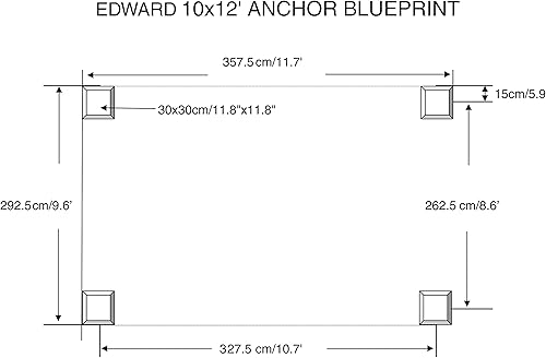 Miniatura 6 de Kozyard Gazebo de techo duro de 10 x 12 pies, cenador permanente de aluminio para patio al aire libre con parte superior de policarbonato compuesto