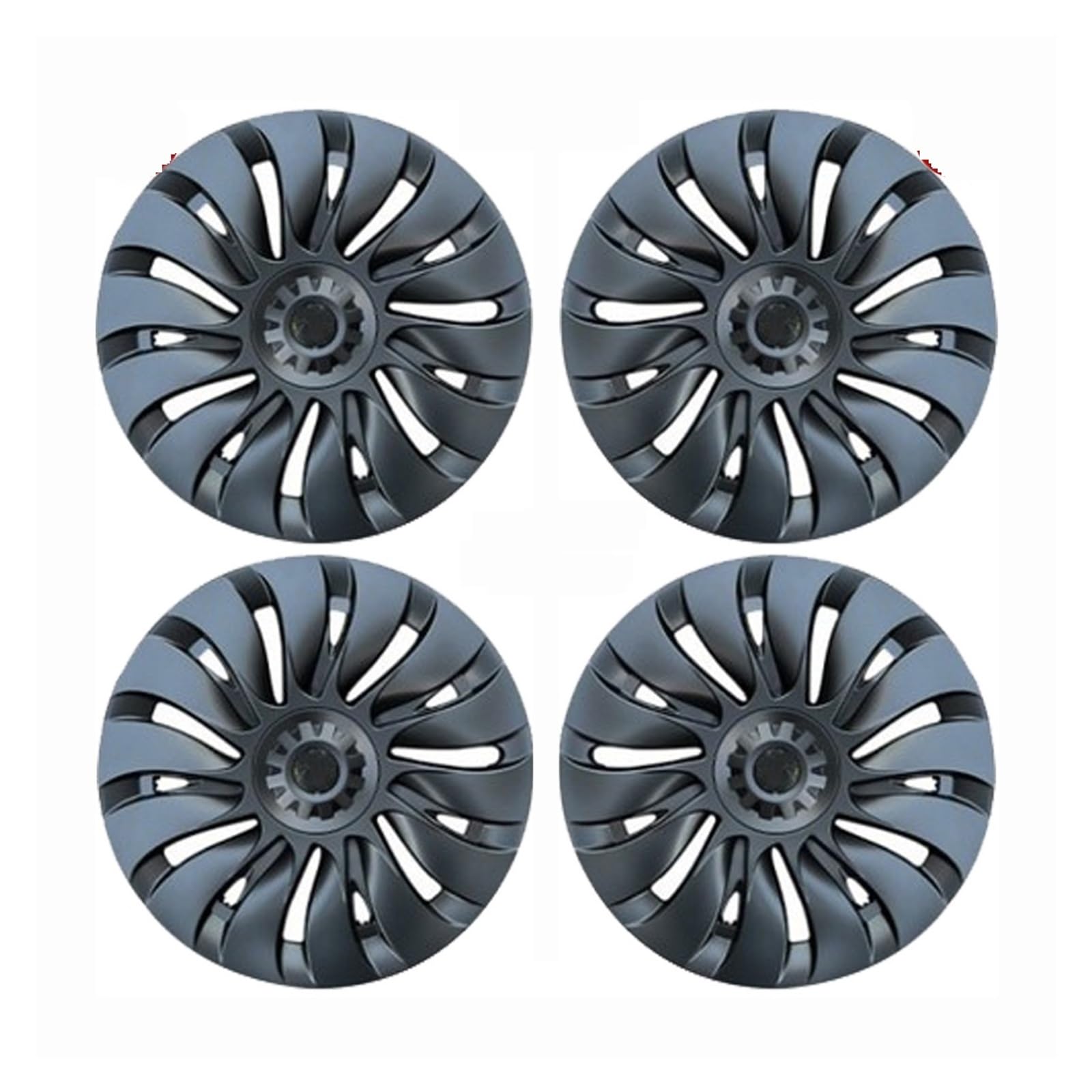Photo 1 of 4PCS Performance Replacement Hubcap Tesla Model Y 2021-2023) Gun Grey)