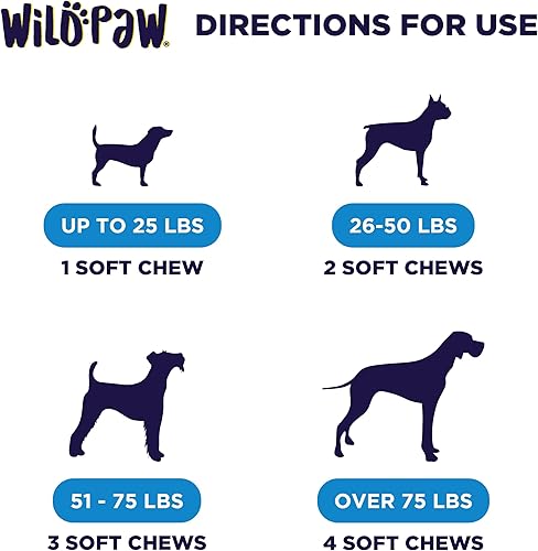 Miniatura 4 de WILDPAW WonderBites para un alivio rápido de las alergias, suplemento para mascotas para apoyar la picazón en la piel y el alivio de las alergias,