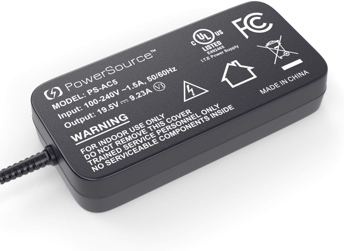 PowerSource 180W 135W UL Listed Extra Long 12Ft AC-Adapter-Charger for Acer Nitro Predator Helios N17C1 300 G3-571-77QK AN515-51 ADP-180MB G3-571 Acer Aspire 7 V15 V17 Laptop Power-Supply Cord