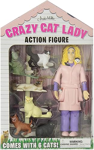 Miniatura 2 de Accoutrements 12470 Crazy Cat Lady Action - Juego de figuras de acción, multicolor