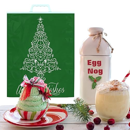 Miniatura 3 de HL72-SD*1 Bolsa aislante con diseño navideño. Tamaño gigante, paquete de 12