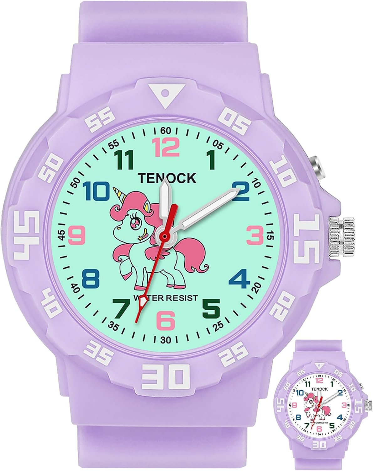 Kids Analog Watches for Girls Boys Watches with Soft Band Learning Time 50M Waterproof Children Watch Easy to Read for Ages 4-12 Kids Gift