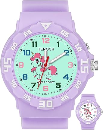 Kids Analog Watch Waterproof Learning Time for Boys Girls Ages 4-12 | Soft Band, Easy to Read, Big Numbers,Simple Style, Sport, Swimming, Playing, Daily Wear, Ideal Gift for Birthday