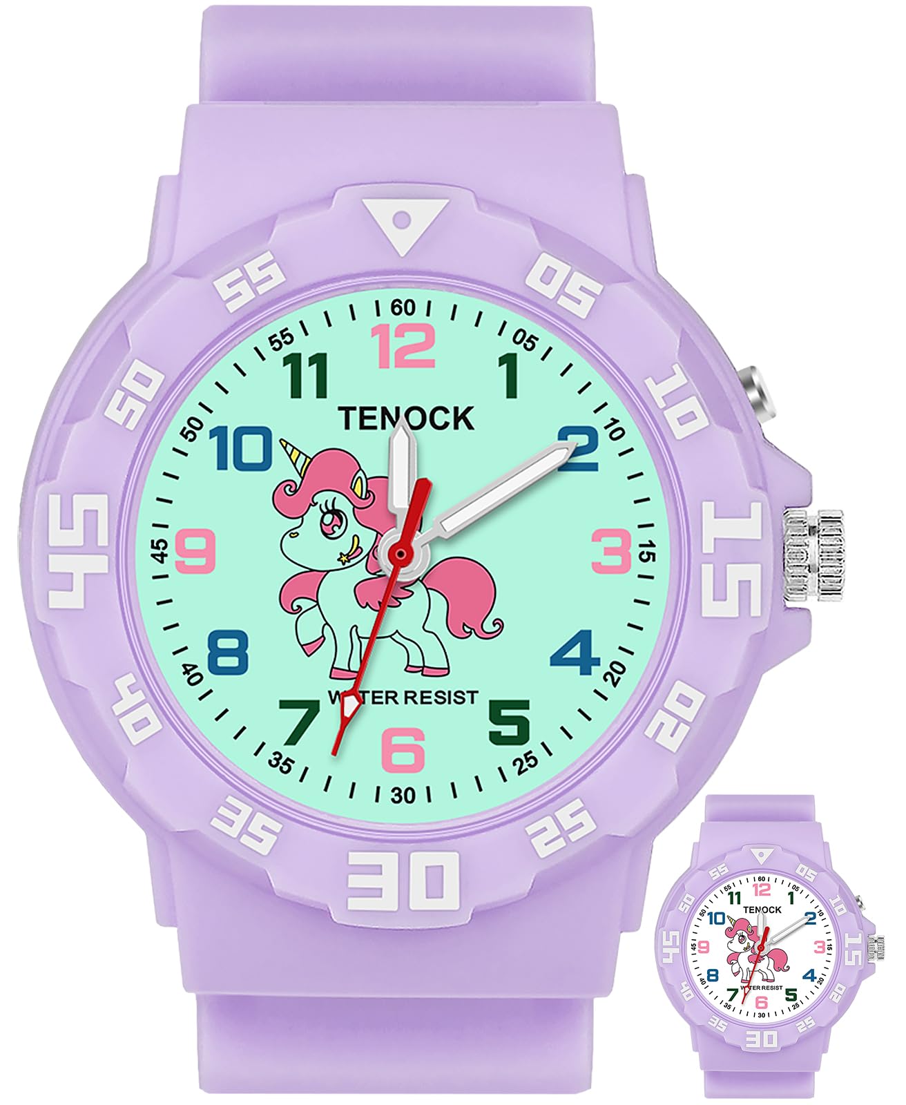 Kids Analog Watch Waterproof Learning Time for Boys Girls Ages 4-12