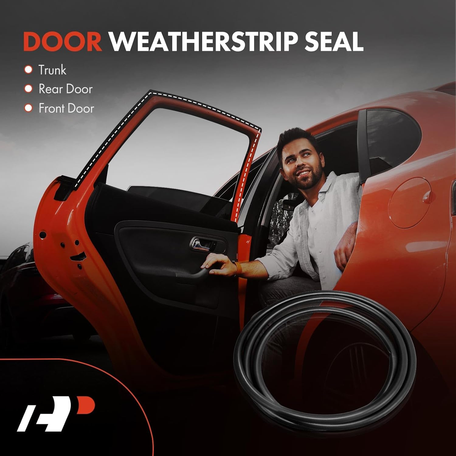 A-Premium Rear Left or Right Car Door Weather Stripping Seal Strip Compatible with BMW 320i, 328d, 328i, 330e, 330i, 335i, 340i, 320i 328d 328i 330i 335i 340i xDrive, ActiveHybrid 3