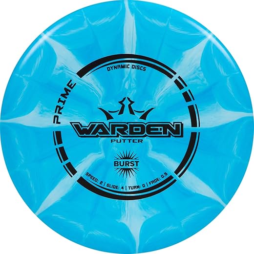 Dynamic Discs Prime Burst Warden Disc Golf Putter | 170g Plus | Smooth Release and Neutral Flight | Beadless Frisbee...