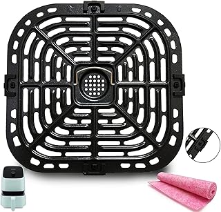 Air Fryer Grill Crisper Tray, 2.0 QT, Black, Dishwasher Safe