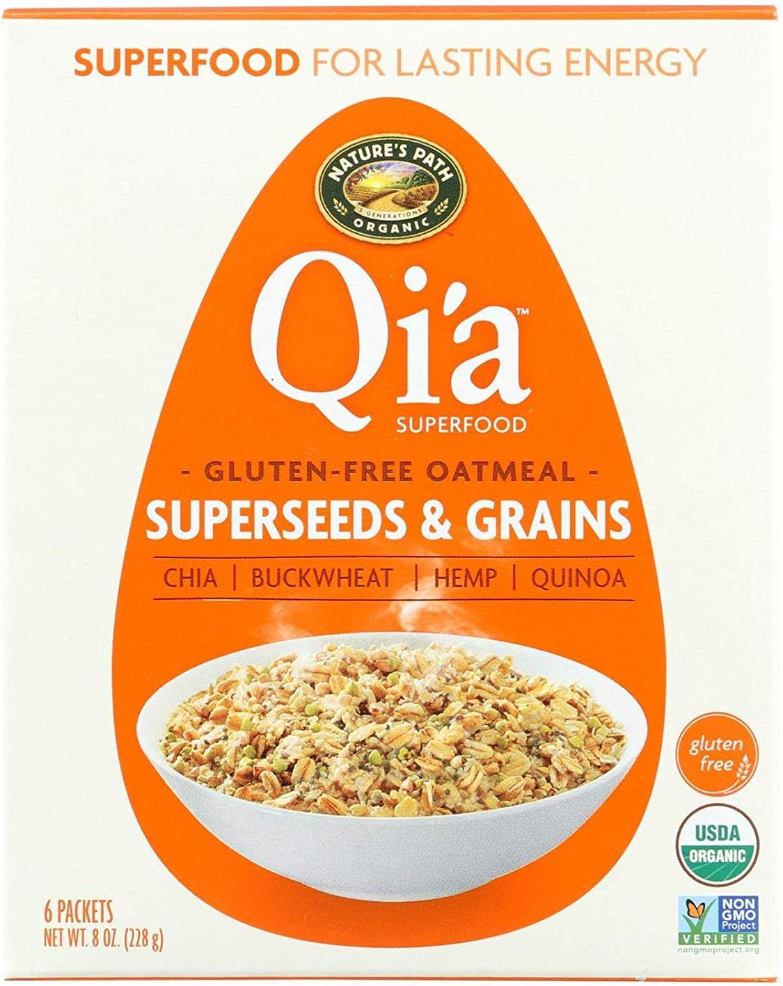 Qia Superfood Gluten Free Superseed and Grains Oatmeal