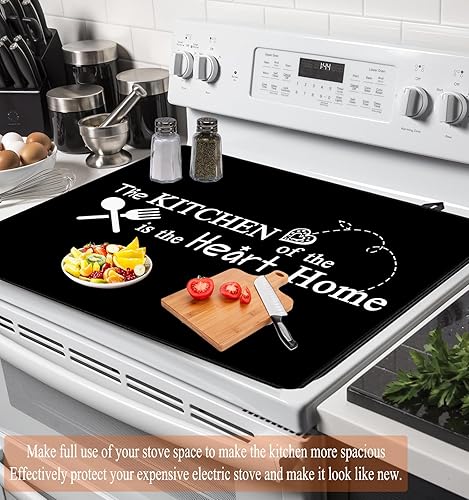 Miniatura 2 de Fundas de estufa, cubierta superior de estufa extra grande para eléctrica, alfombrilla de goma gruesa para cocina, escritorio, revestimiento negro