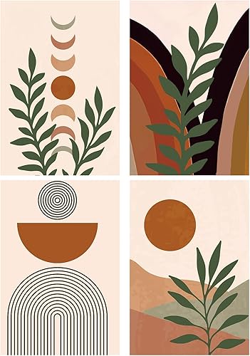 Yeaqee Juego de 4 piezas de arte de diamantes, pintura de bricolaje para adultos, decoración estética de diamantes, decoración de habitación, lindas