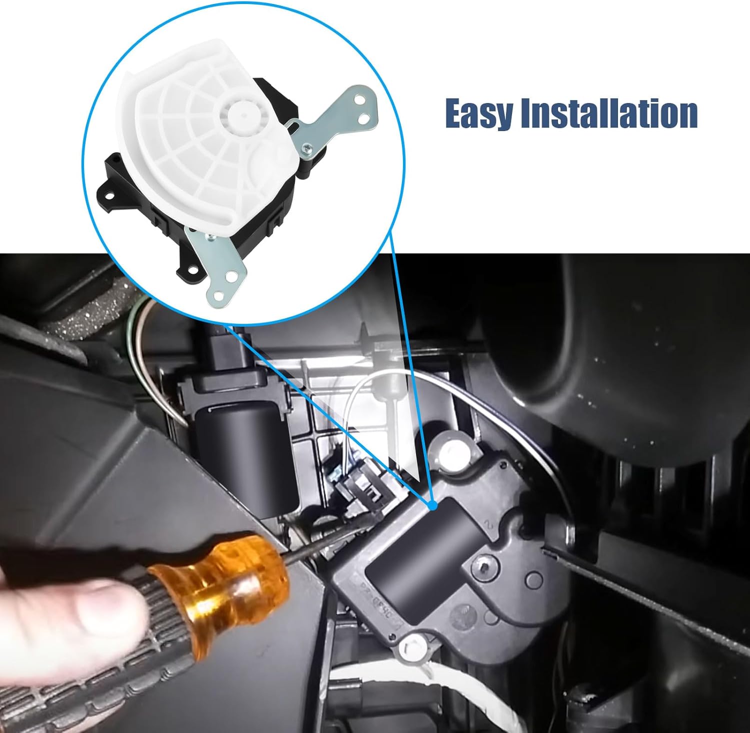 LCWRGS HVAC Blend Door Actuator Compatible with Honda Accord 2008-2012, Honda Crosstour 2012-2015, Heater Temperature Actuator, 604-937, 604937, 79160TA5A21, 73229