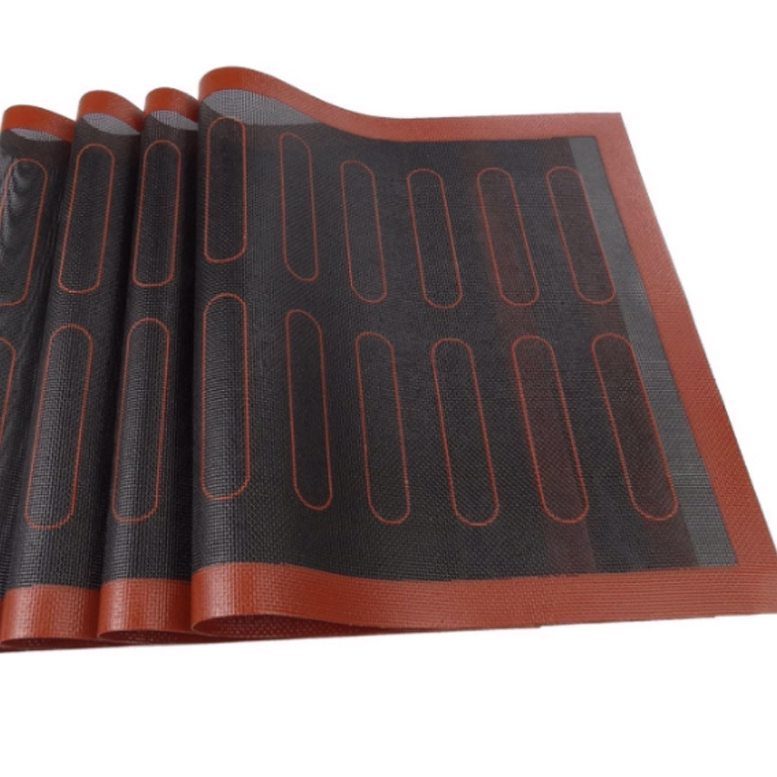 Wiederverwendbar Fiberglas-Silikon-Backmatte, vielseitig einsetzbar, leicht zu reinigen und wiederverwendbar, verformt sich nicht leicht, Silikon-Backmatte Klebt nicht