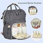 MUIFA Diaper Bag Multi-Function Waterproof Travel Backpack Nappy Bag for Baby Care with Insulated Pockets