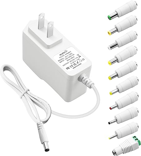 Vista 10 de ALITOVE Adaptador de fuente de alimentación de 12 V 1A CA 100-240 V a CC 12 voltios 12 W 1000 mA convertidor cable de 4.92 pies con punta de 0.217 x