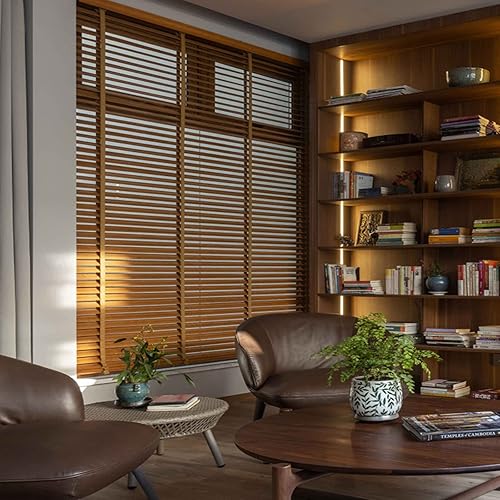 Miniatura 5 de Persianas horizontales interiores, persianas venecianas de sombreado de ventana, persianas venecianas con filtro de luz controlado, listones