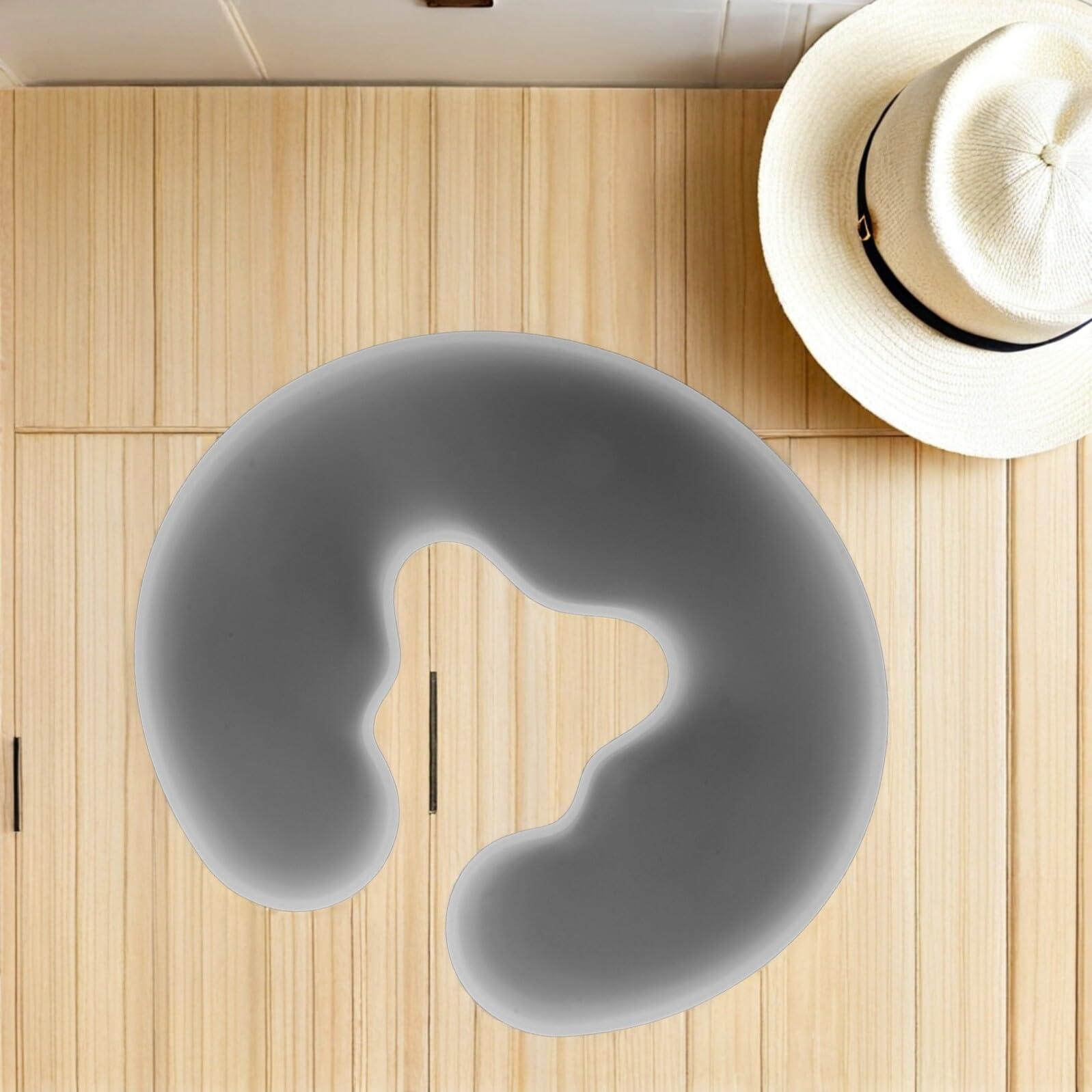Cuscino Massaggio Viso in Silicone Ergonomico a Forma di U con Supporto Morbido per Spa e Trattamenti Corpo con Respirazione senza Cuciture e Rilassamento Profondo