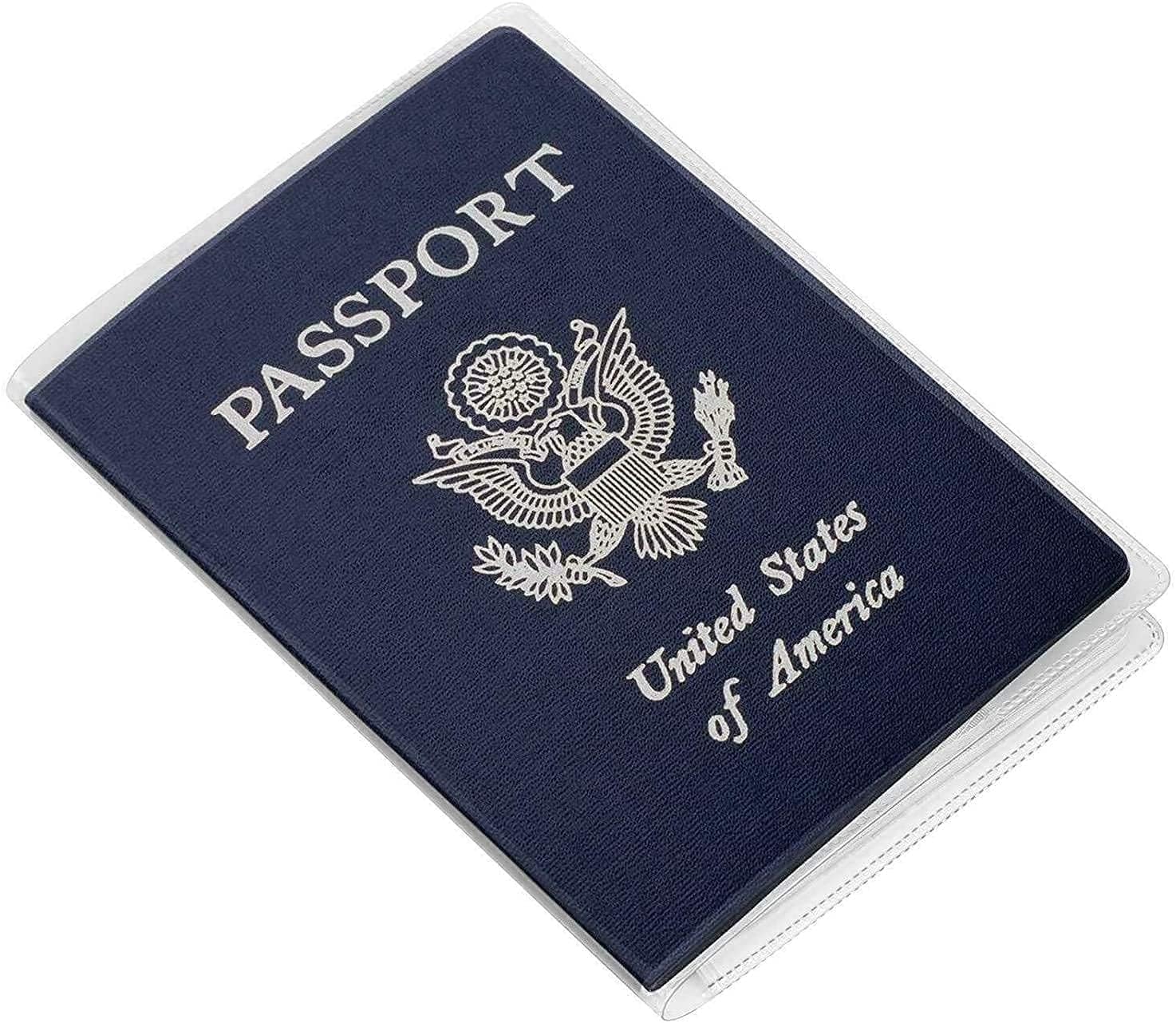 4 PCS Passport Cover,Plastic Passport Protective Covers Clear