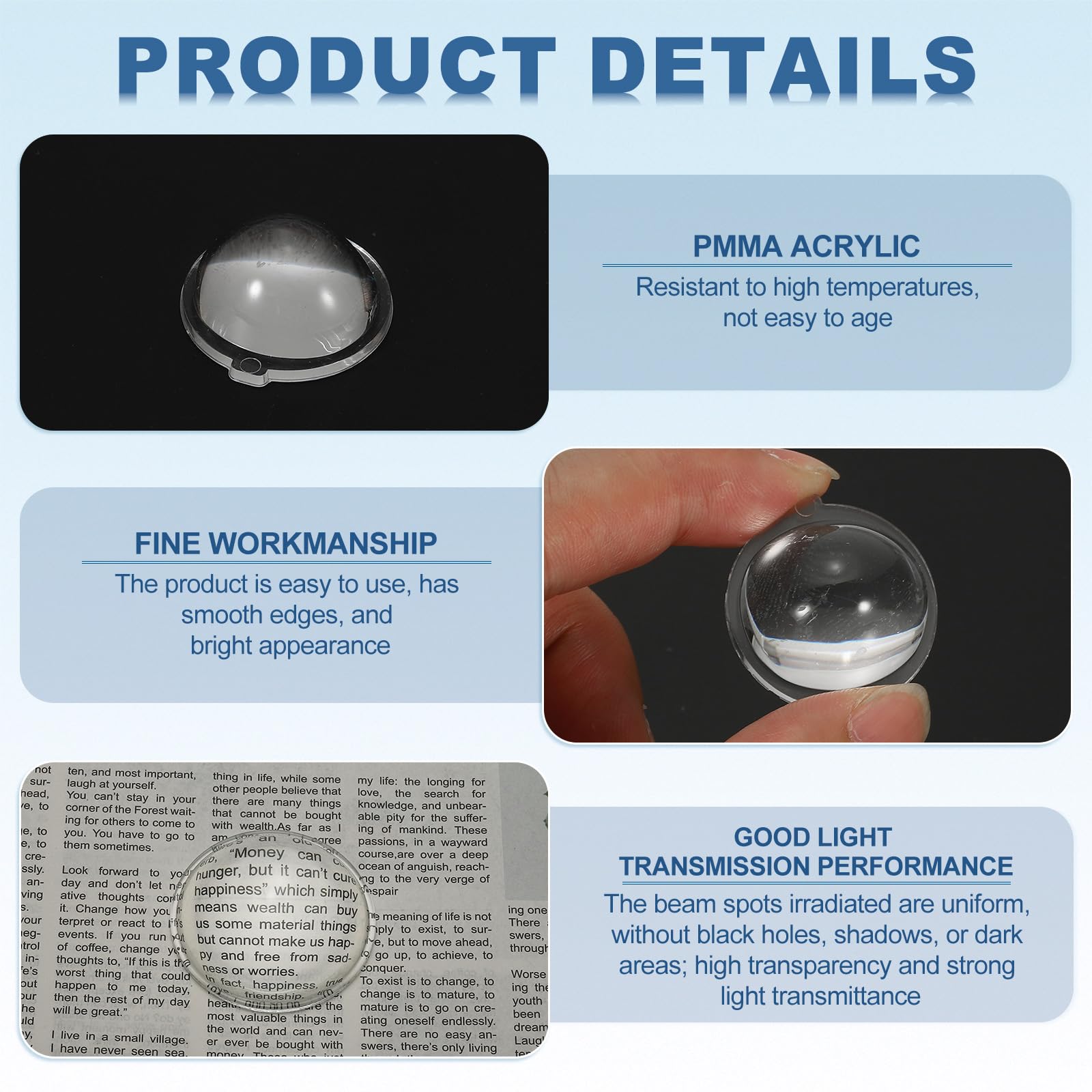PATIKIL Diameter 27mm Flat Convex Lens - Image 3
