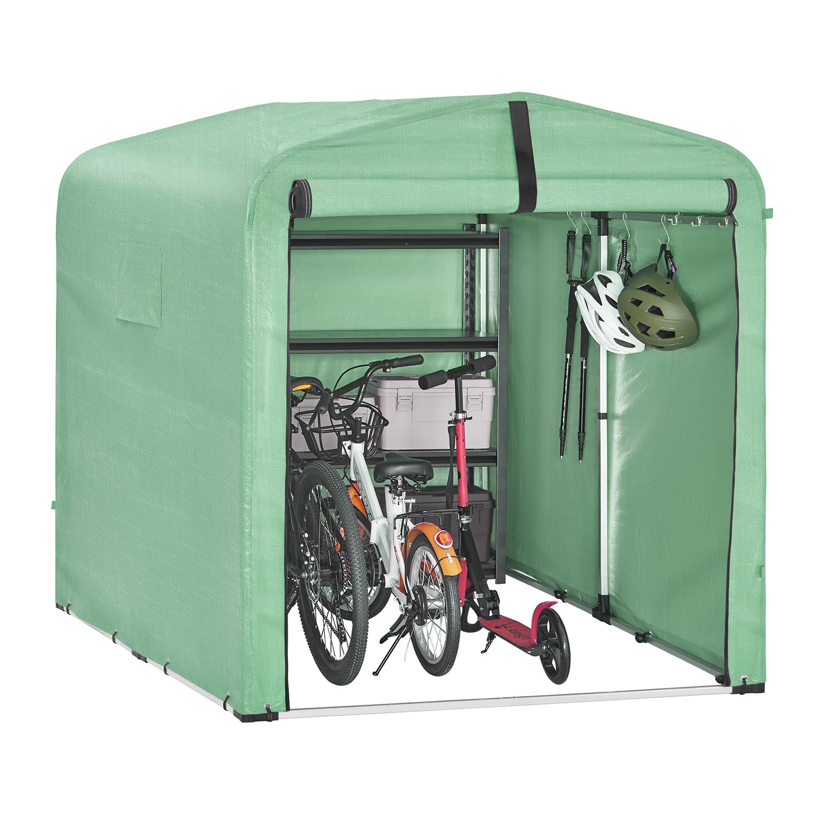 SoBuy Fahrradunterstand KLS11-L-DG für 4 Fahrräder 159 x 165 x 219 cm kaufen bei