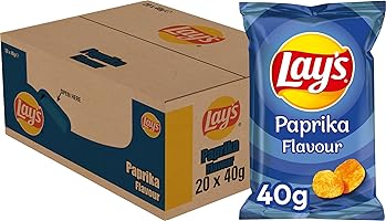 Lay's Chips Paprika, Doos 20 stuks x 40 g