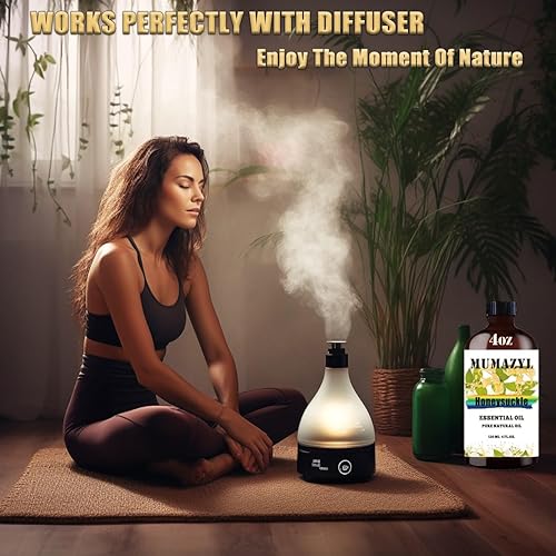 Miniatura 386 de Aceite esencial de sándalo, aceite de sándalo, 4 onzas líquidas, 4.1 fl oz para difusor, humidificador, limpieza de yoga, bricolaje, velas