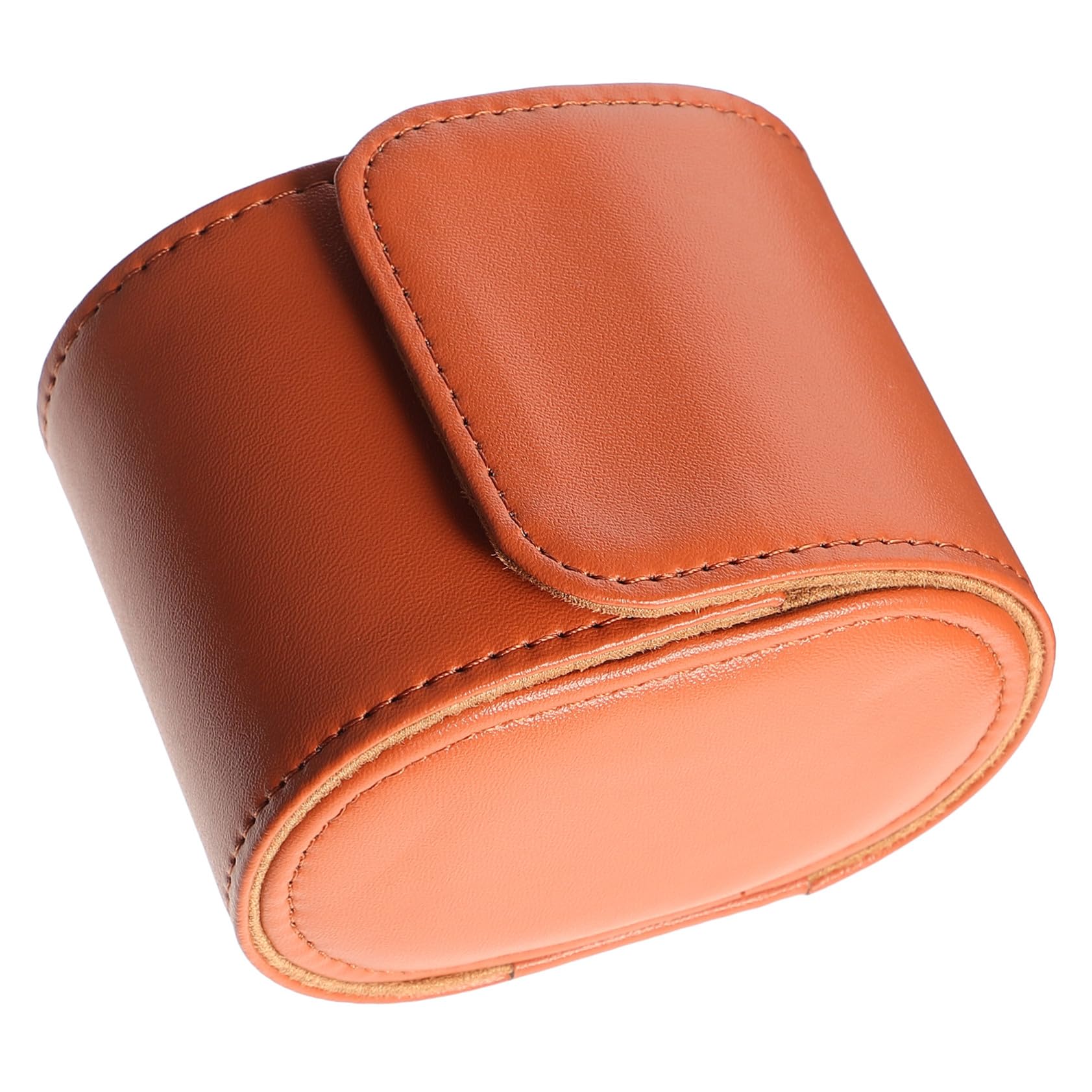 Hohopeti PU Uhrenetui Reiseetui für Herren und Damen Tragbarer Organizer für Einzelne Uhr Leichte Aufbewahrungsbox mit Sicherem Verschluss Kompakte Reisebox für Uhr und Schmuck