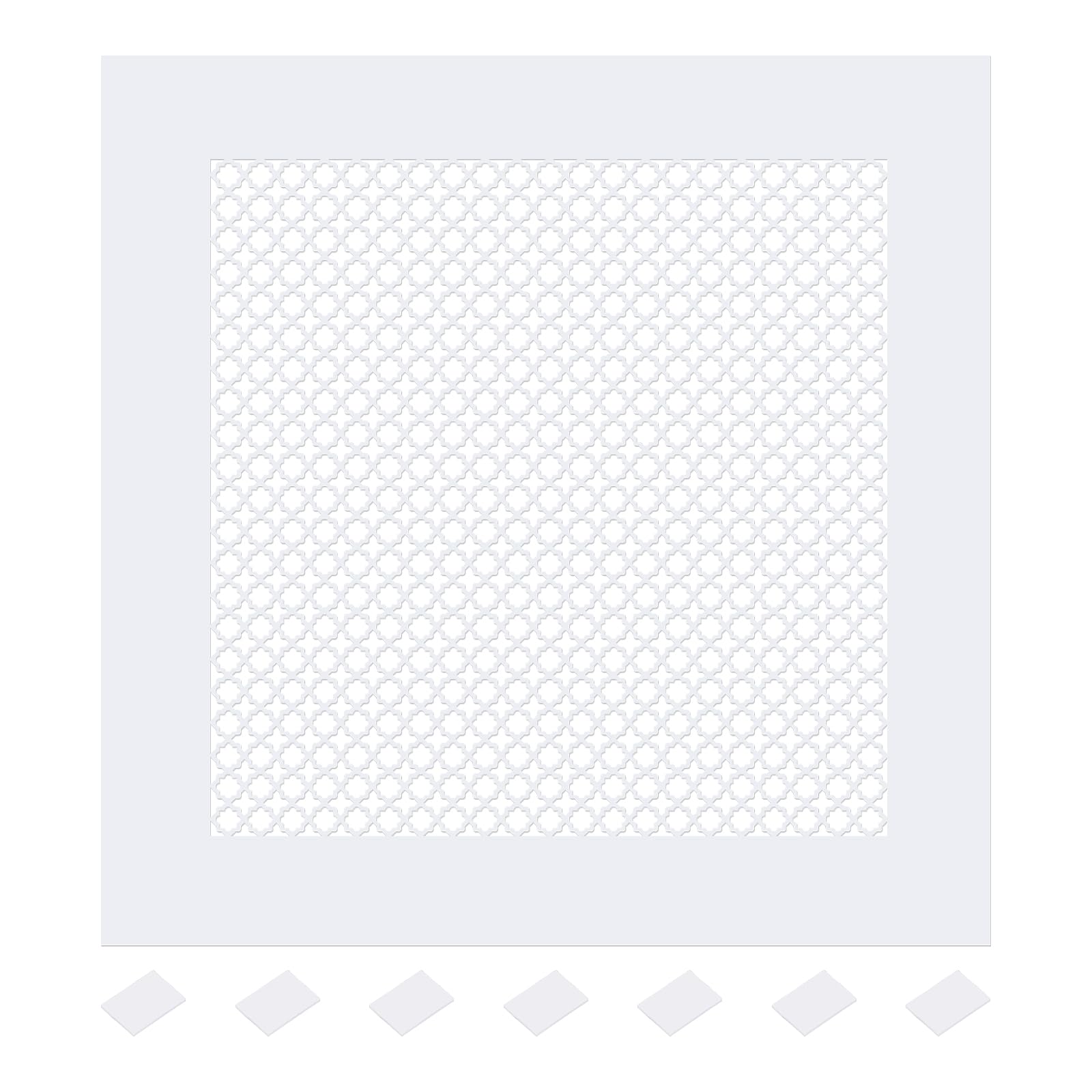 PATIKIL Air Vent Cover Grille for 18"x18" Duct Opening, Acrylic Glass (PMMA) Decorative Wall Ceiling Hole Cover Register for Home Ventilation Decor