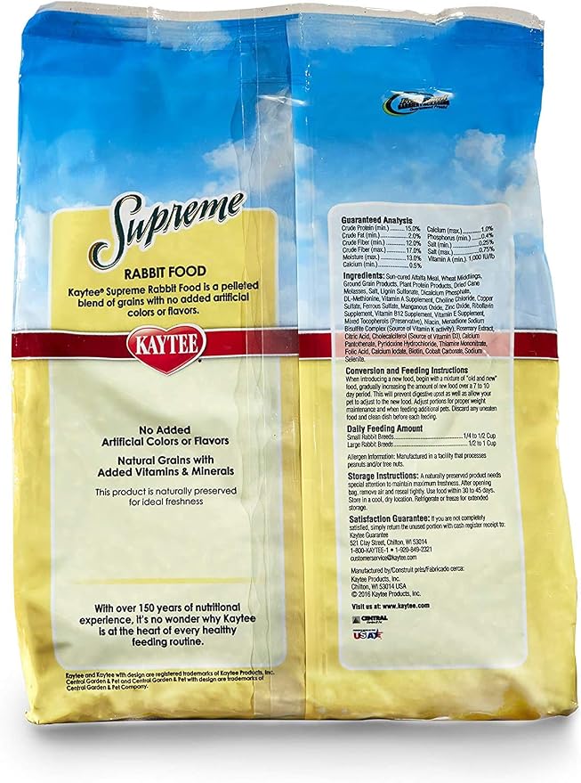 Kaytee Supreme Daily Blend Alimento para Conejos 5 lb set 2 miniatura 2