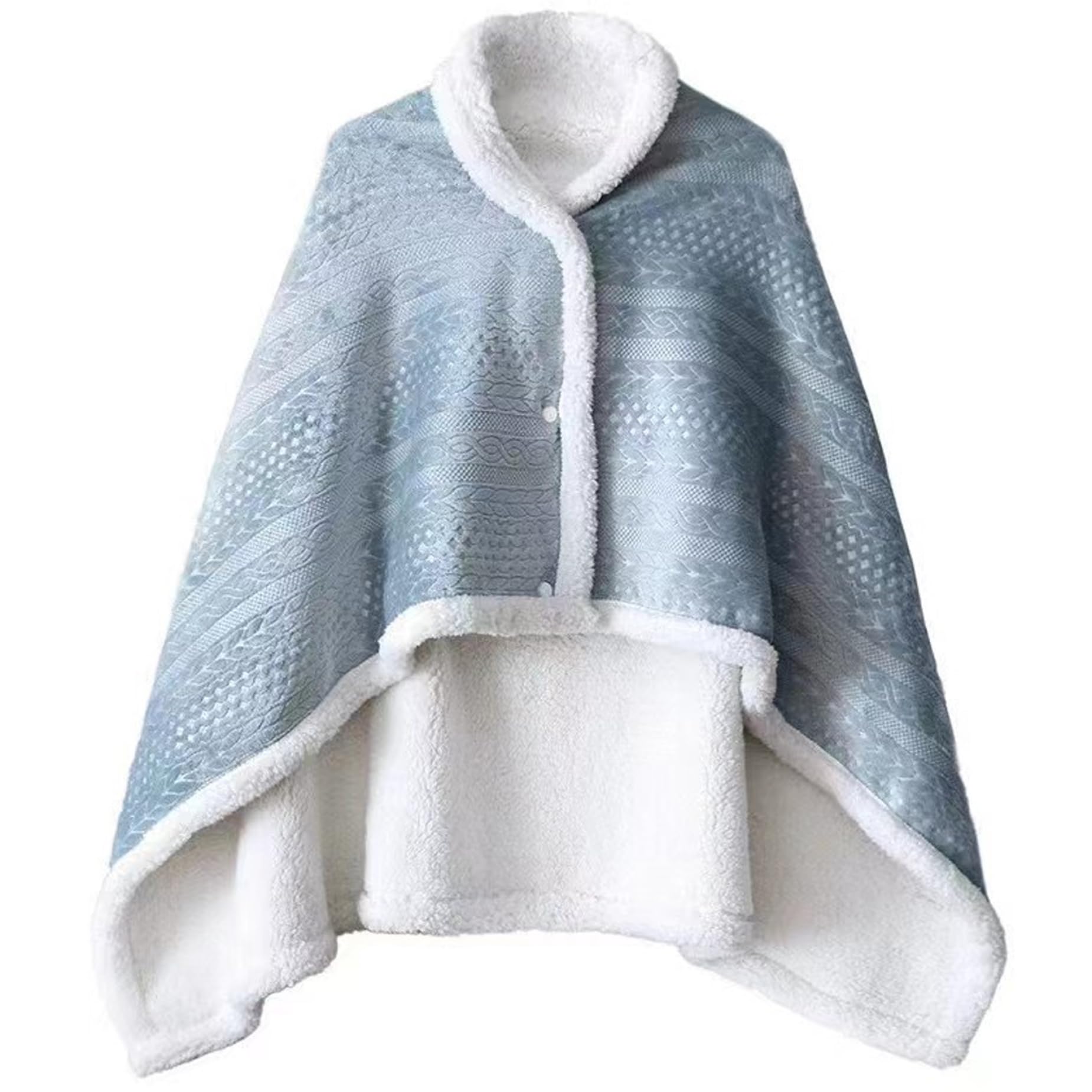 Couverture épaisse douce pour les genoux ponchos en polaire et étoles d'hiver pour femmes
