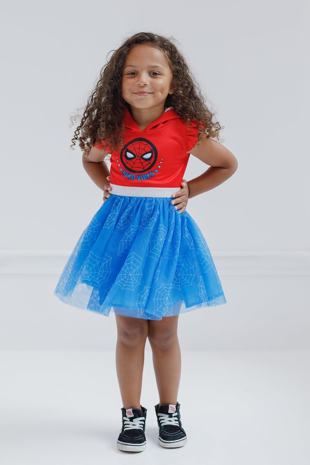 Marvel Spider-Man Spider-Gwen Ghost Spider Girls Mesh Cosplay Tulle Dress Little Kid to Big Kid