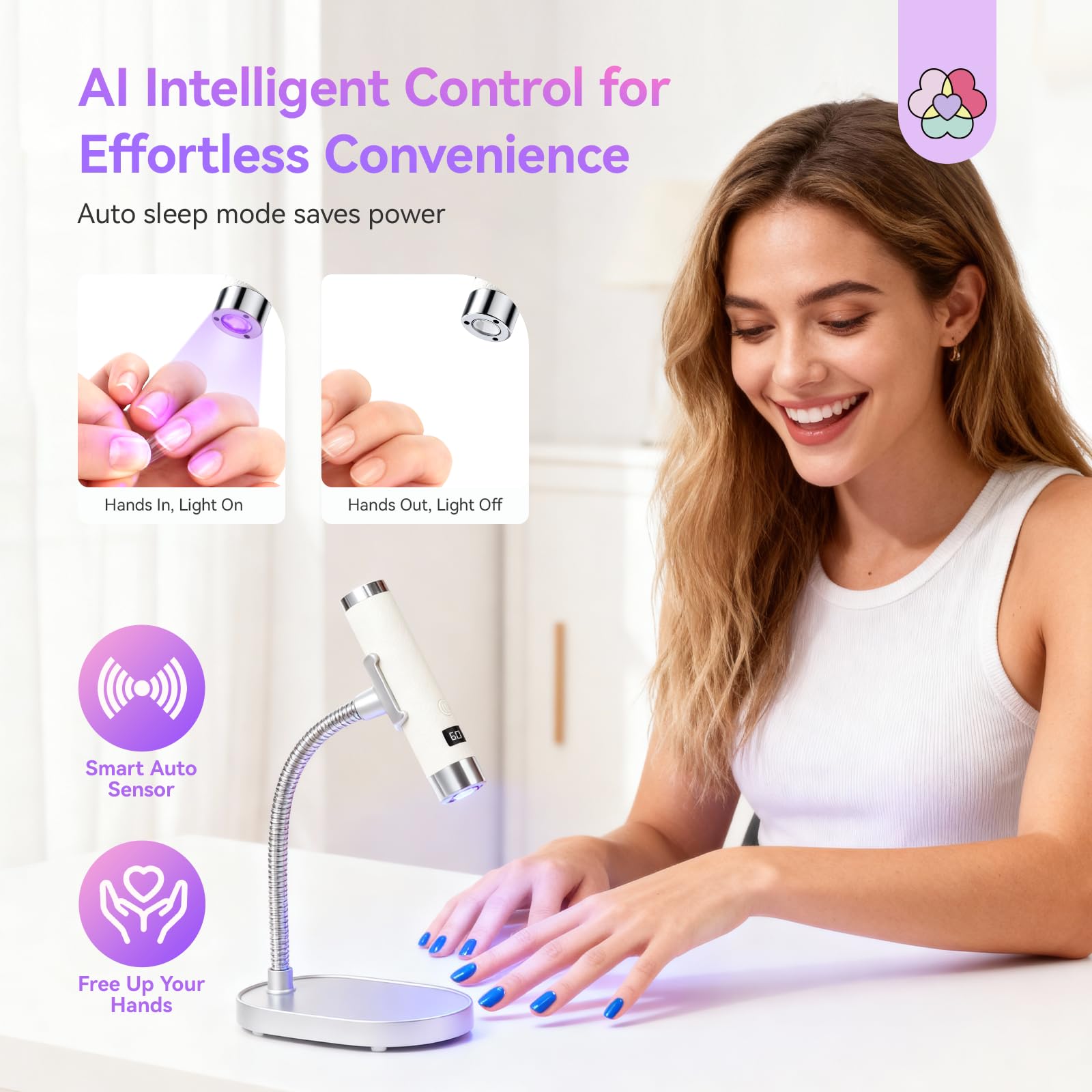 SAVILAND UV Nail Lamp for Gel Nails