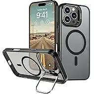 SNZ for iPhone 13 Pro Case with Invisible Kickstand, Compatible with MagSafe, Frosted Matte Back, Shockproof and Scratch-Resistant, 6.1 inch