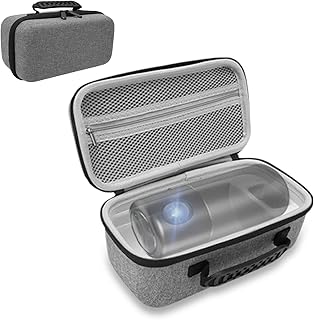 Projector Case for Capsule 3 Laser 1080P, EVA Durable Waterproof Shakeproof Projector Bag, Travel Carrying Projector Box, Portable Projector Carrying Case (Grey)
