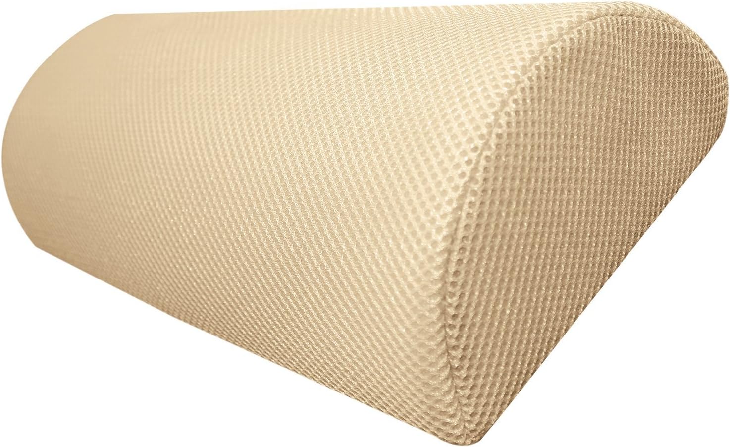 Top Home Solutions Half Moon Memory Foam Cushion Pillow - Use For Neck, Lower Back, Knees, Legs, Feet Virtually Any Position! (Cream)