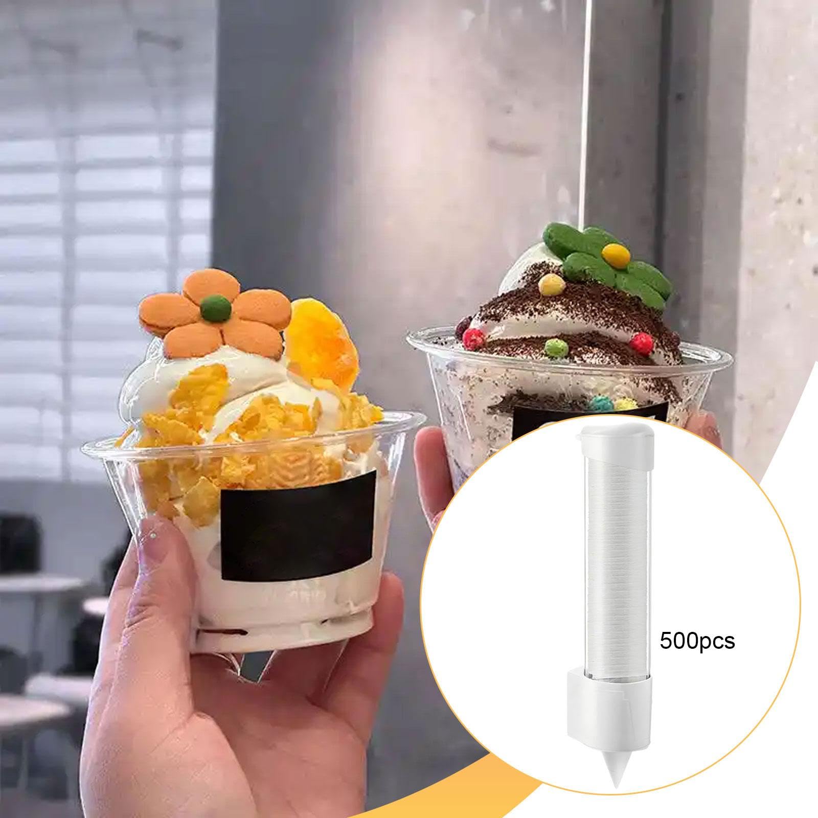 Baoblaze 400 Bicchieri da 4 Once per Cono di Neve, Bicchieri per Acqua, Regali, Articoli per Feste, Accessori multifunzionali, robusti per Ufficio, Bianco