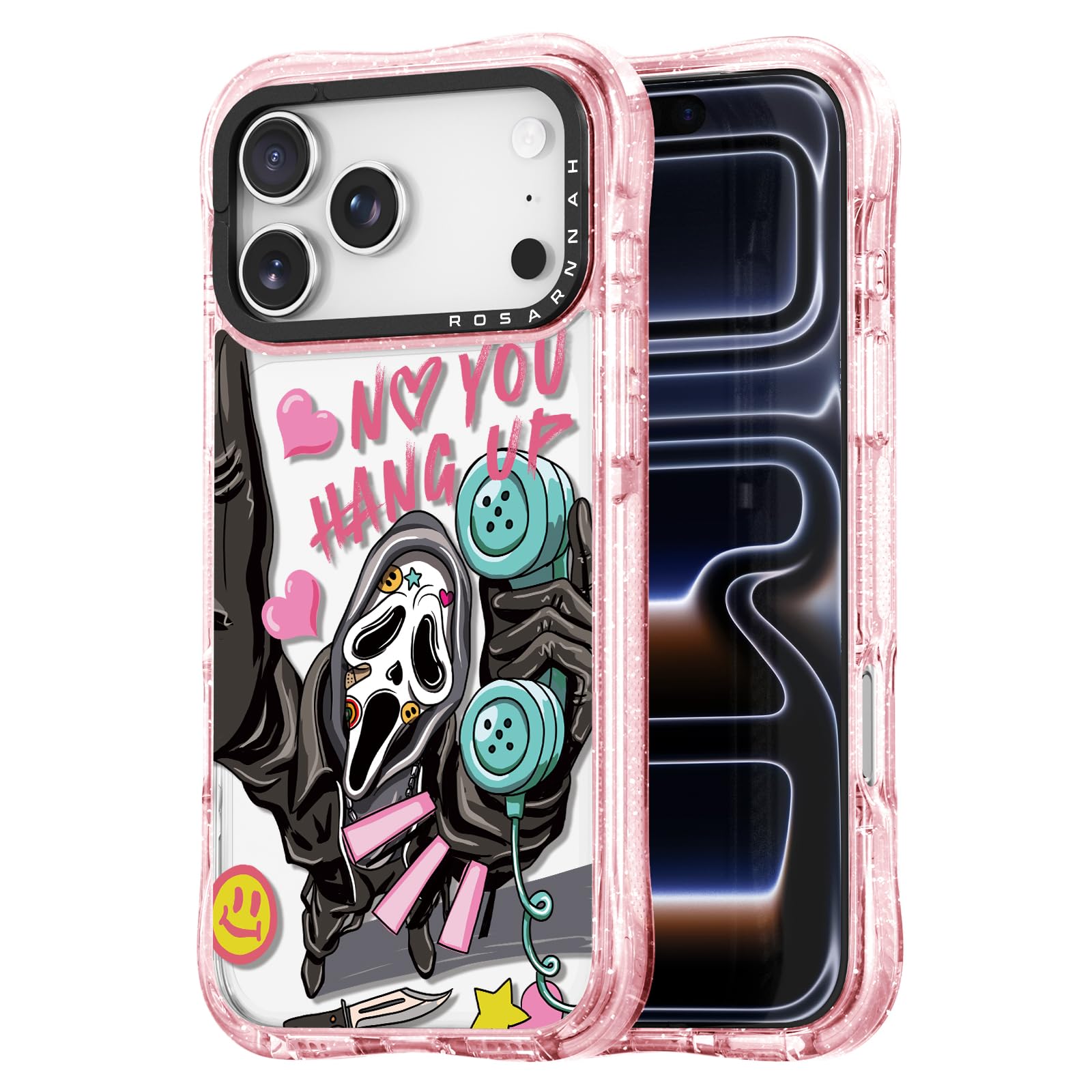 for iPhone 17 Pro Max Case Cute - Military-Grade 20 ft Drop Protection Shockproof Phone Case - Funny