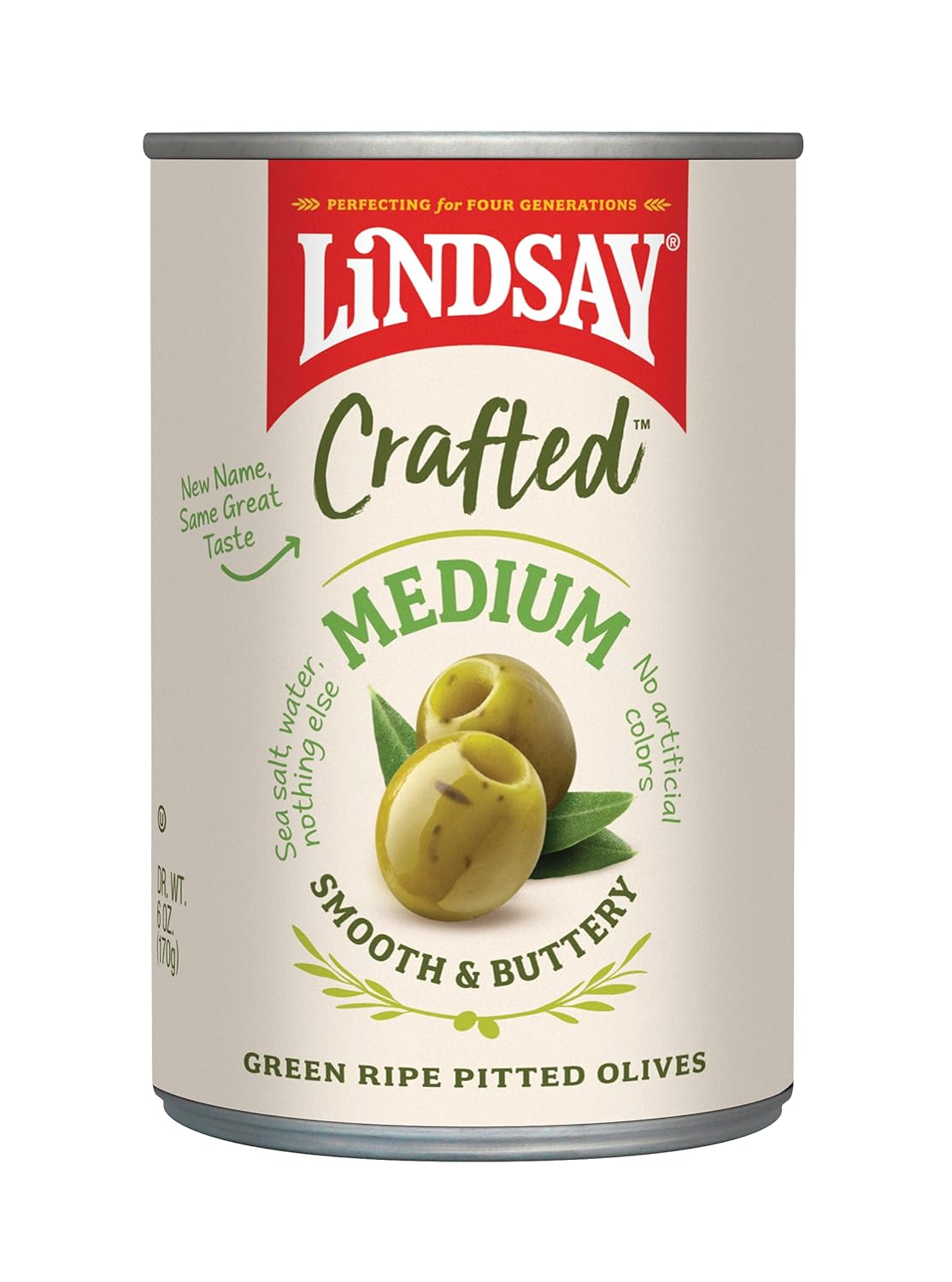Lindsay Crafted Green Ripe Pitted Olives, 6 oz (Pack of 12) Amazon.in