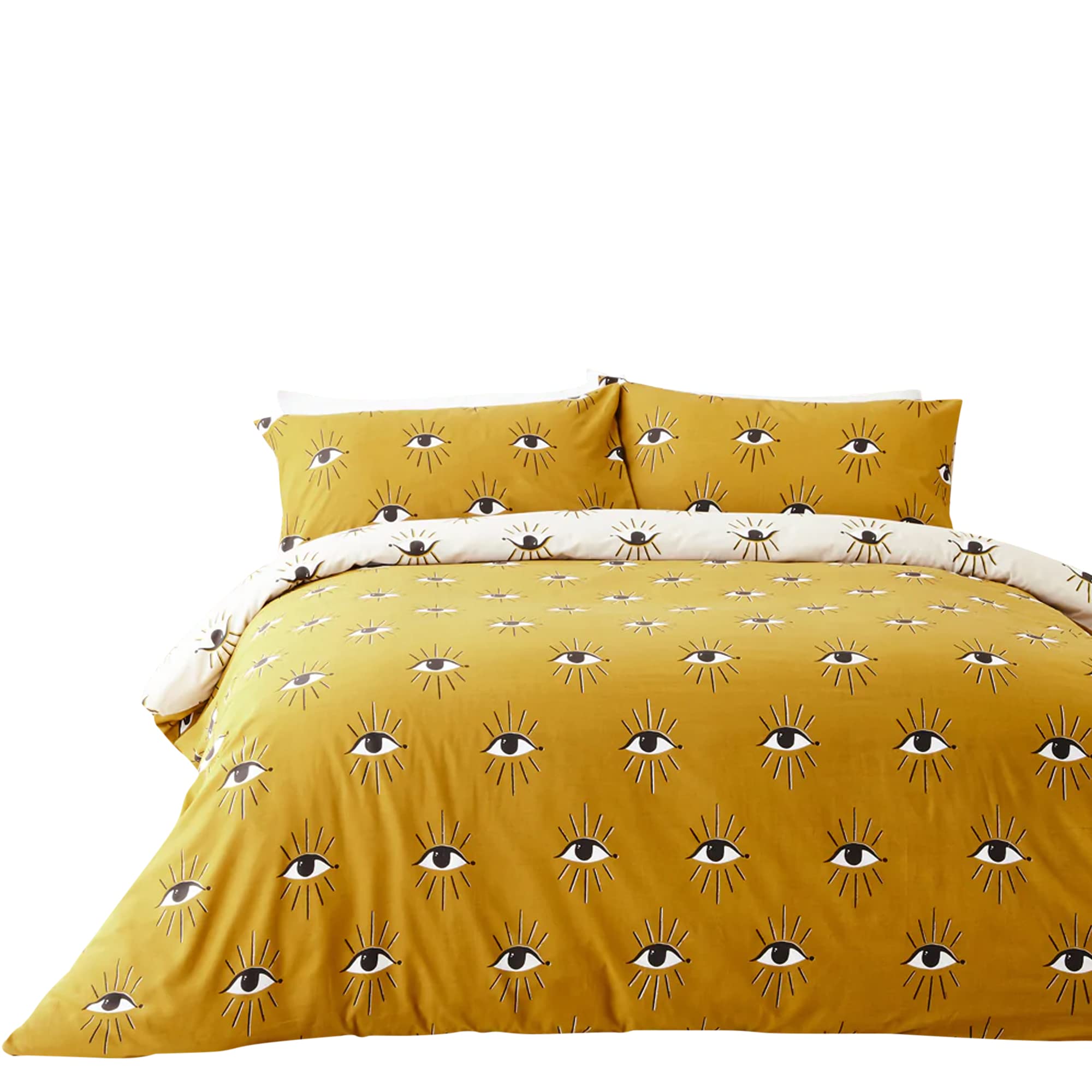 Cotton Blend Abstract Duvet Cover Set with Pillowcases