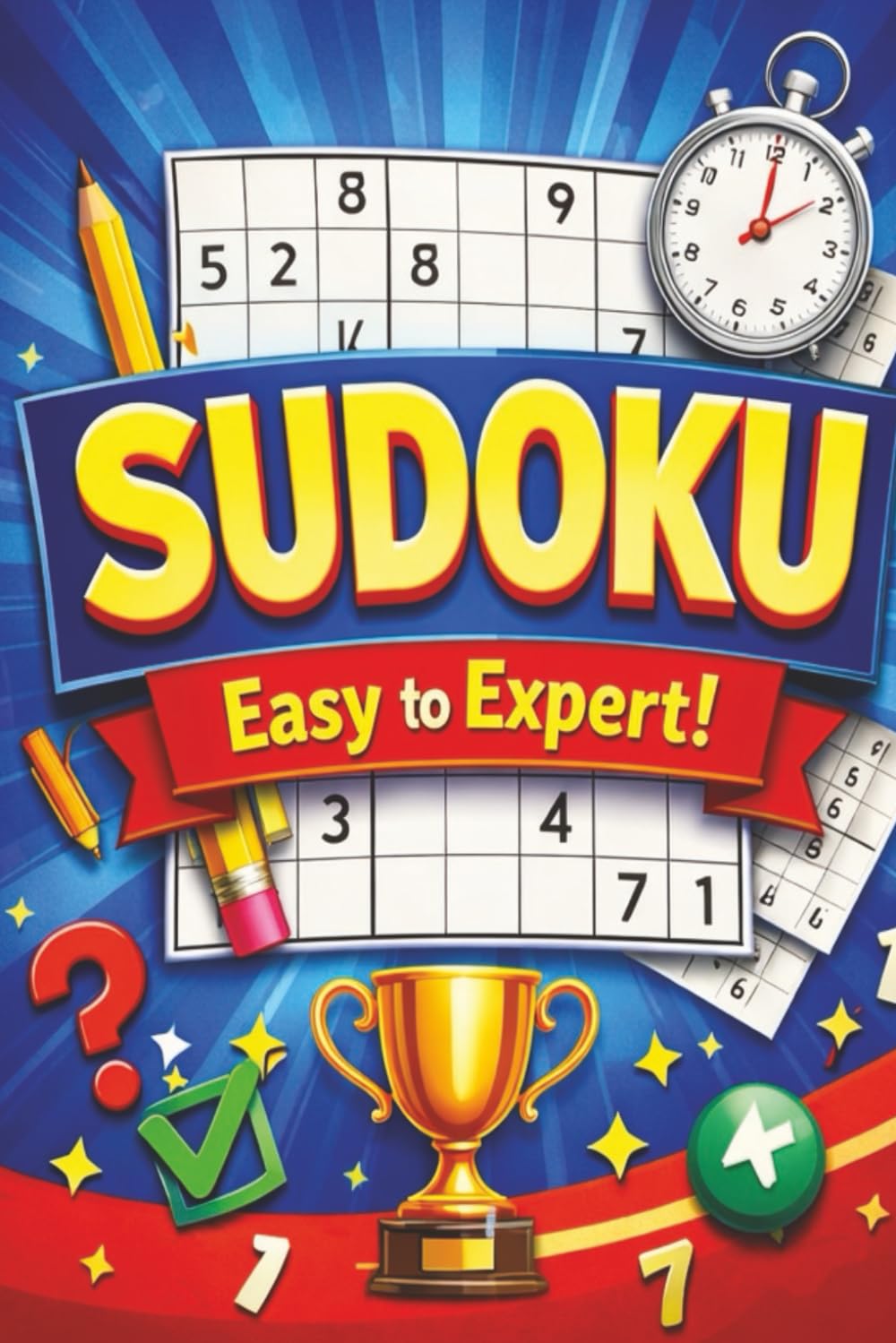 Sudoku Puzzle Book Medium: 55 Challenging 9×9 Puzzles with Solutions for Brain Training: Classic Intermediate Sudoku Games to Improve Focus, Logic & Mental Sharpness (Large 6×9 Edition)