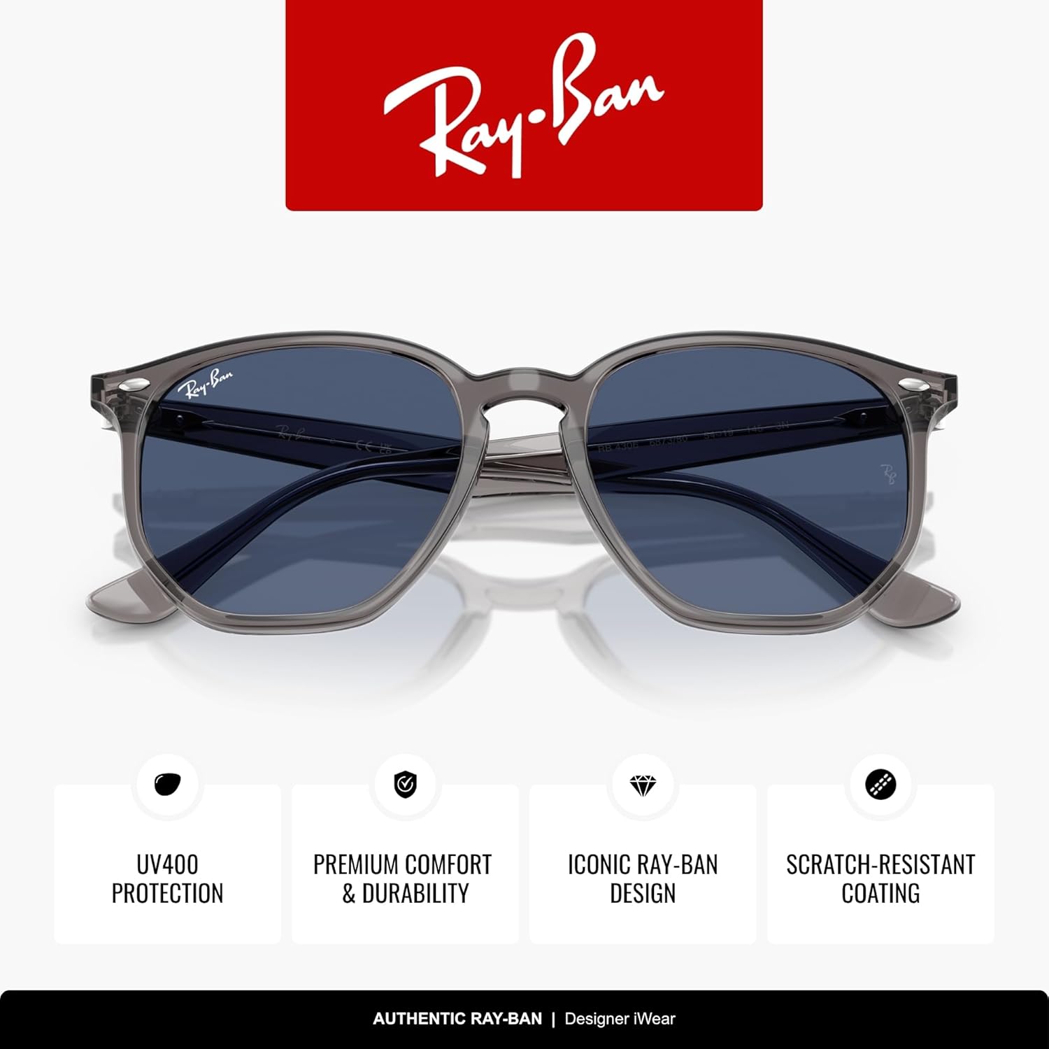 Ray-Ban RB4306 Hexagonal Sunglasses for Men for Women