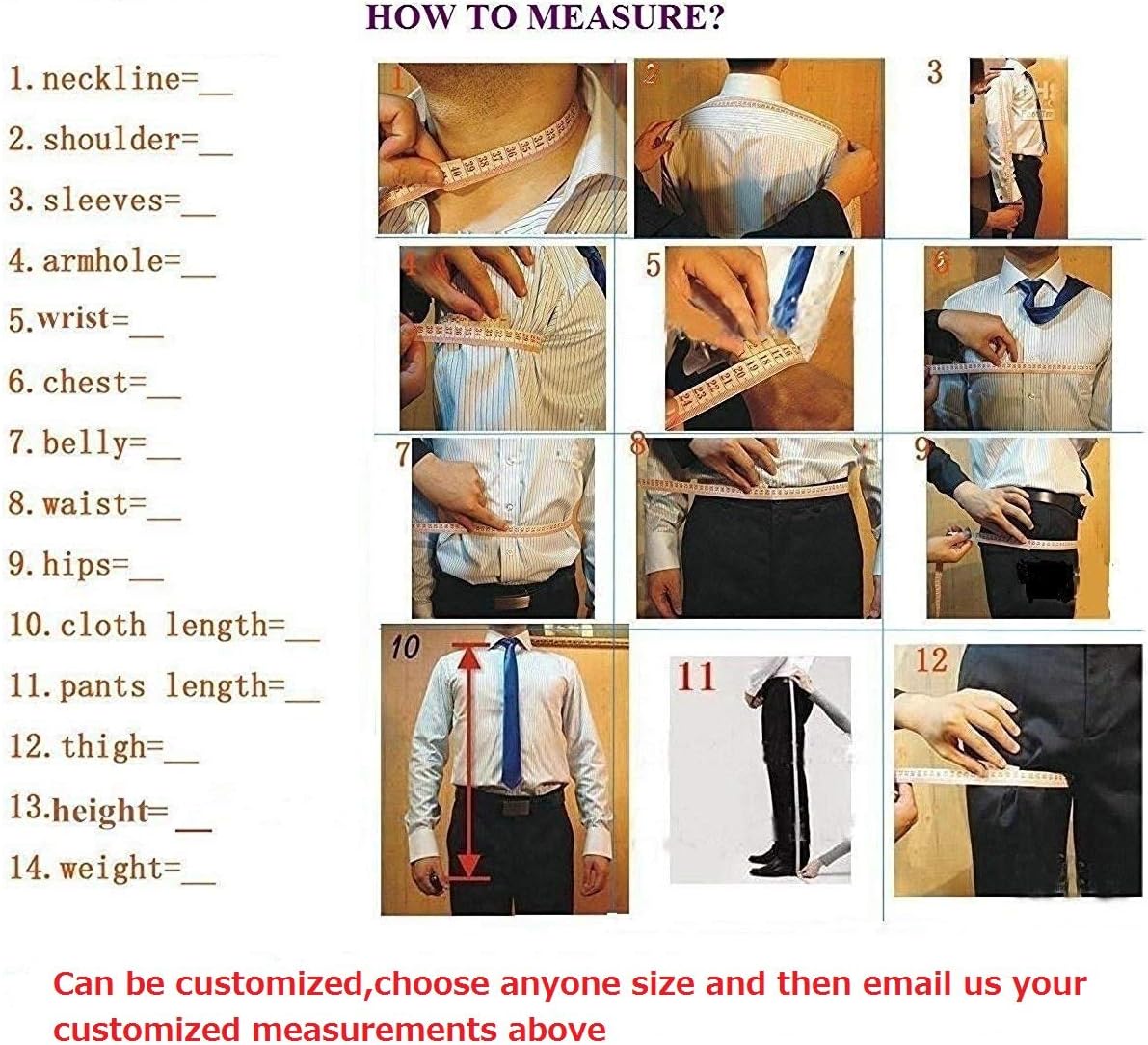 Kromoc Men's Suit 3-Piece Notch Lapel Two Buttons Jacket Pants Casual Daily Leisure - Image 4