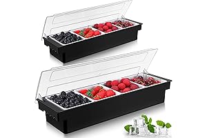 2-Piece Chilled Condiment Server: Keep Condiments Refreshingly Cold